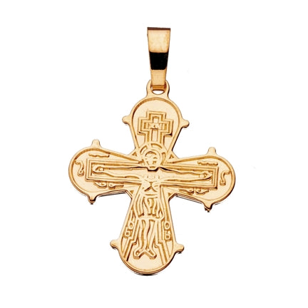 DAGMARKORS LILLE 17 X 16 MM. 14 KT.