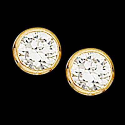 ØREPYNT SYN.ZIR. 3 MM. 14 KT.