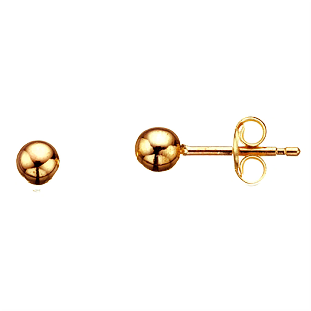 ØREPYNT KUGLE 4 MM. SØLV-FG.