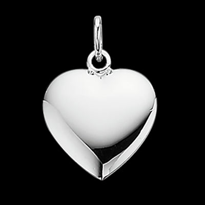VEDHÆNG HJERTE 15 X 15 MM. SØLV