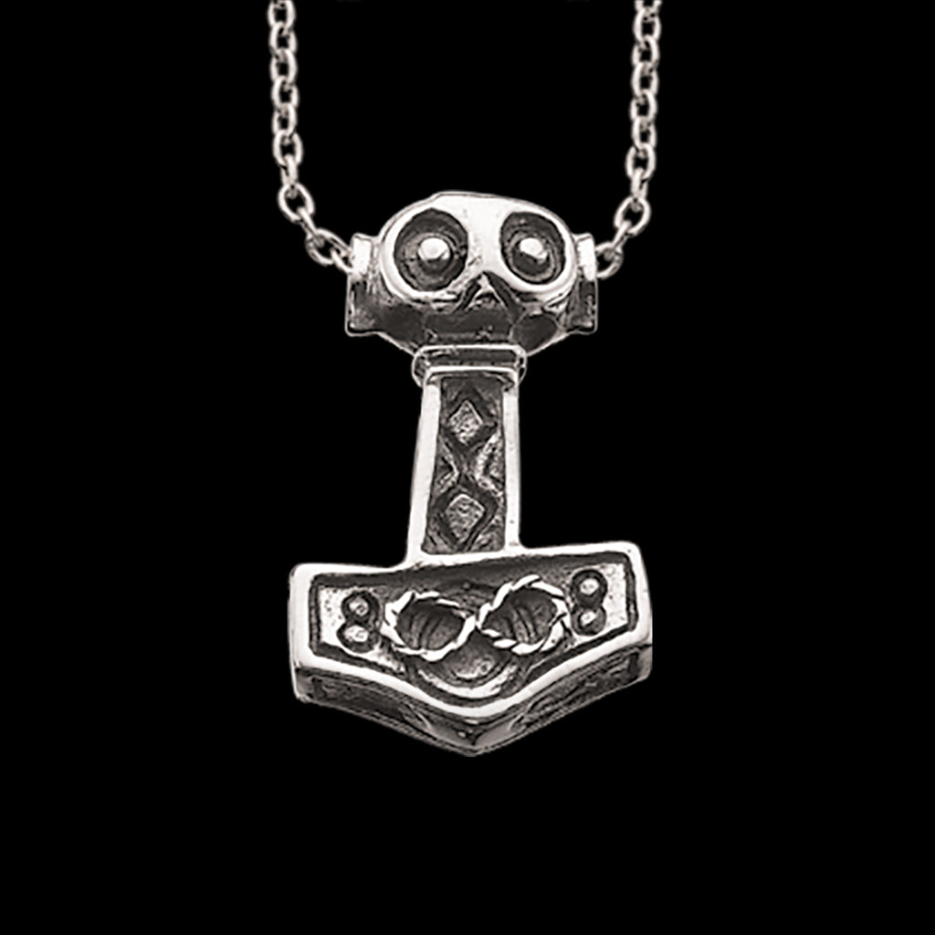 VEDHÆNG HERRE THORSHAMMER SØLV M/KÆDE