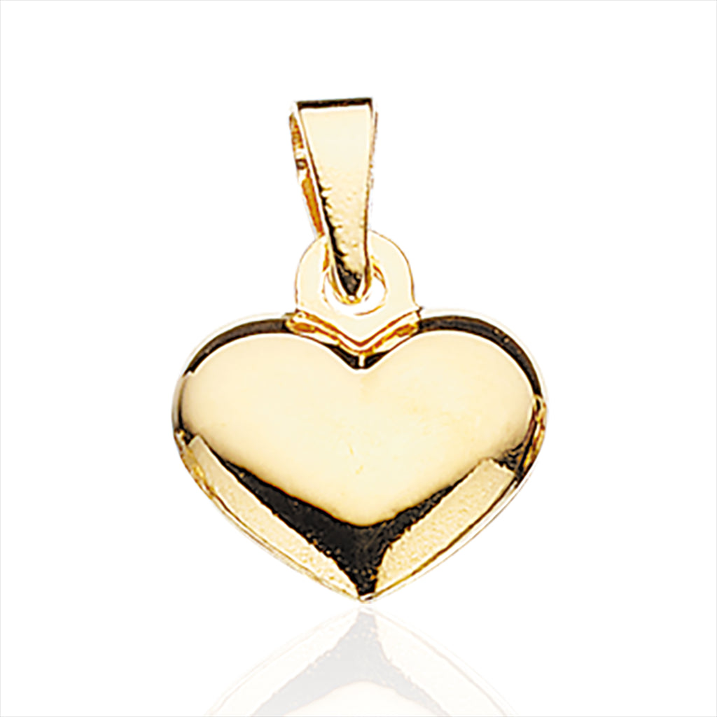 HJERTE GLAT 10 X 11 MM. SØLV FG.