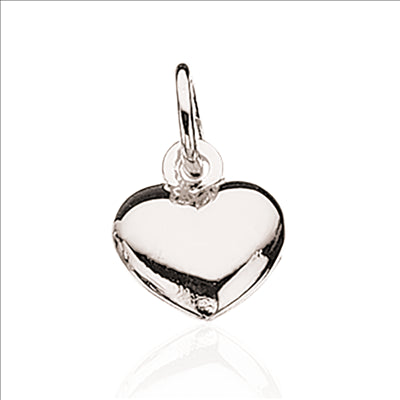 HJERTE GLAT 8 X 9 MM. SØLV