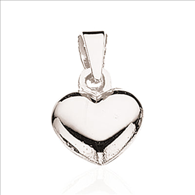 HJERTE GLAT 8 X 9 MM. SØLV