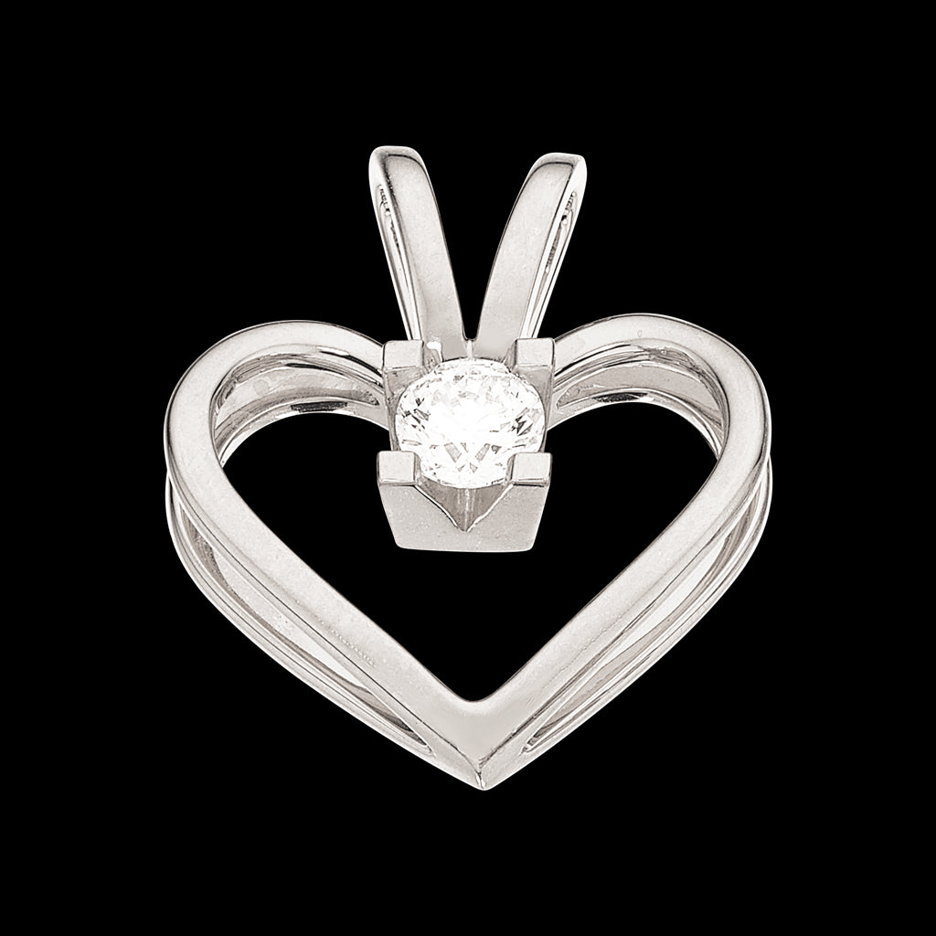 14 KT.KLEOPATRA HJERTE 0,25WSI