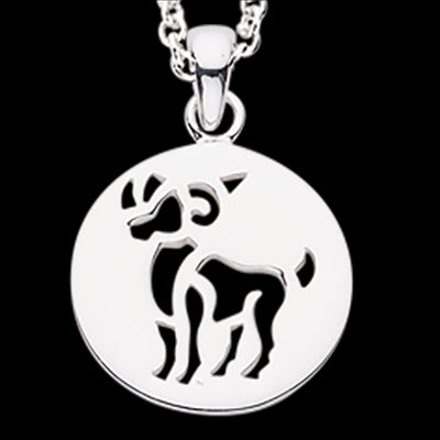 STJERNETEGN VÆDDER SØLV M/KÆDE