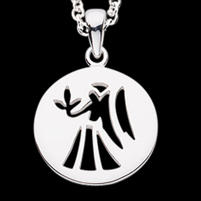 STJERNETEGN JOMFRU SØLV M/KÆDE