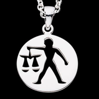 STJERNETEGN VÆGT SØLV M/KÆDE