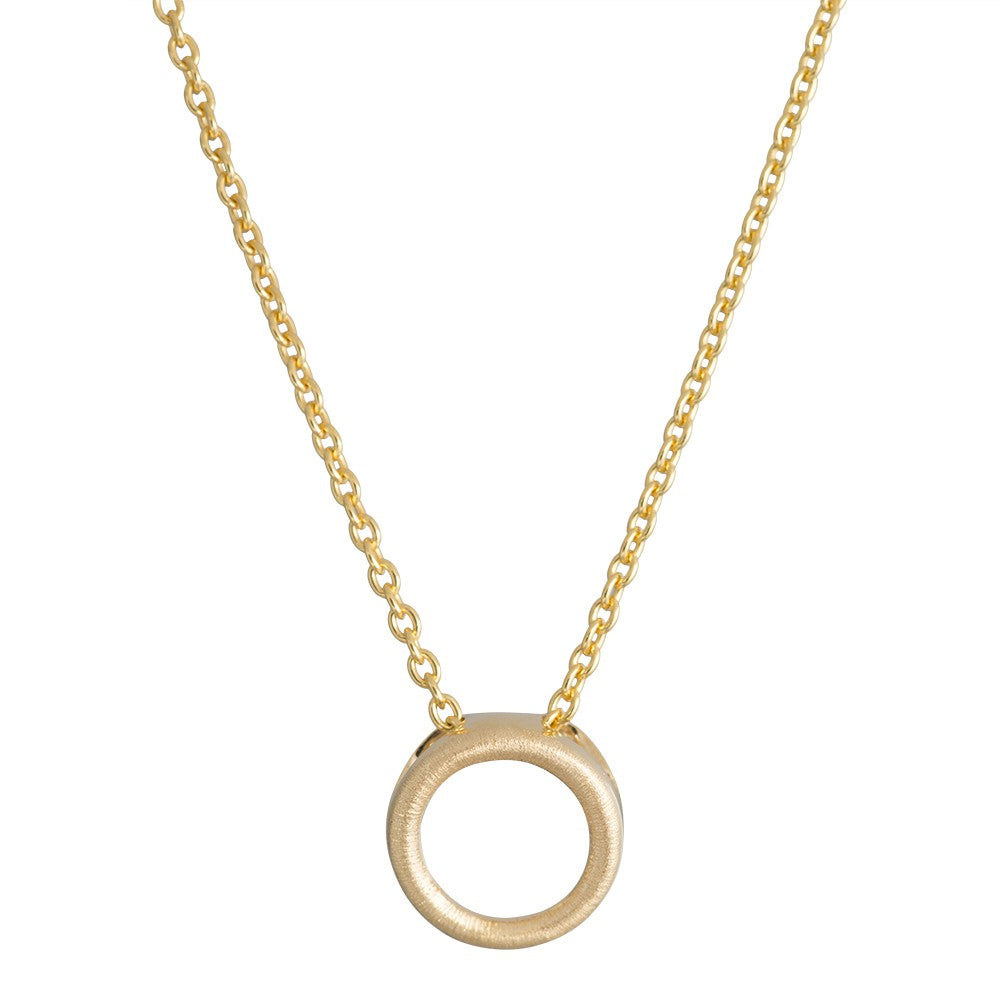 Cirkel Forgyldt Sølv Halskæde fra Nordahl Andersen
