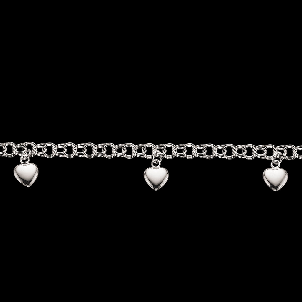 Scrouples Sterling Sølv Børnearmbånd med Hjerter