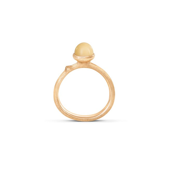 O.L.18KT.RING LOTUS NO 0 TINY RAV