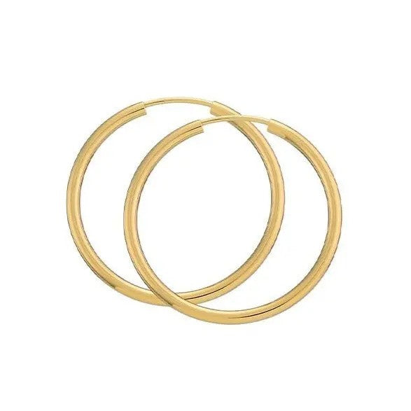 Creol 2,0/30 Mm Forgyldt Sølv Øreringe fra BNH SCRF20030