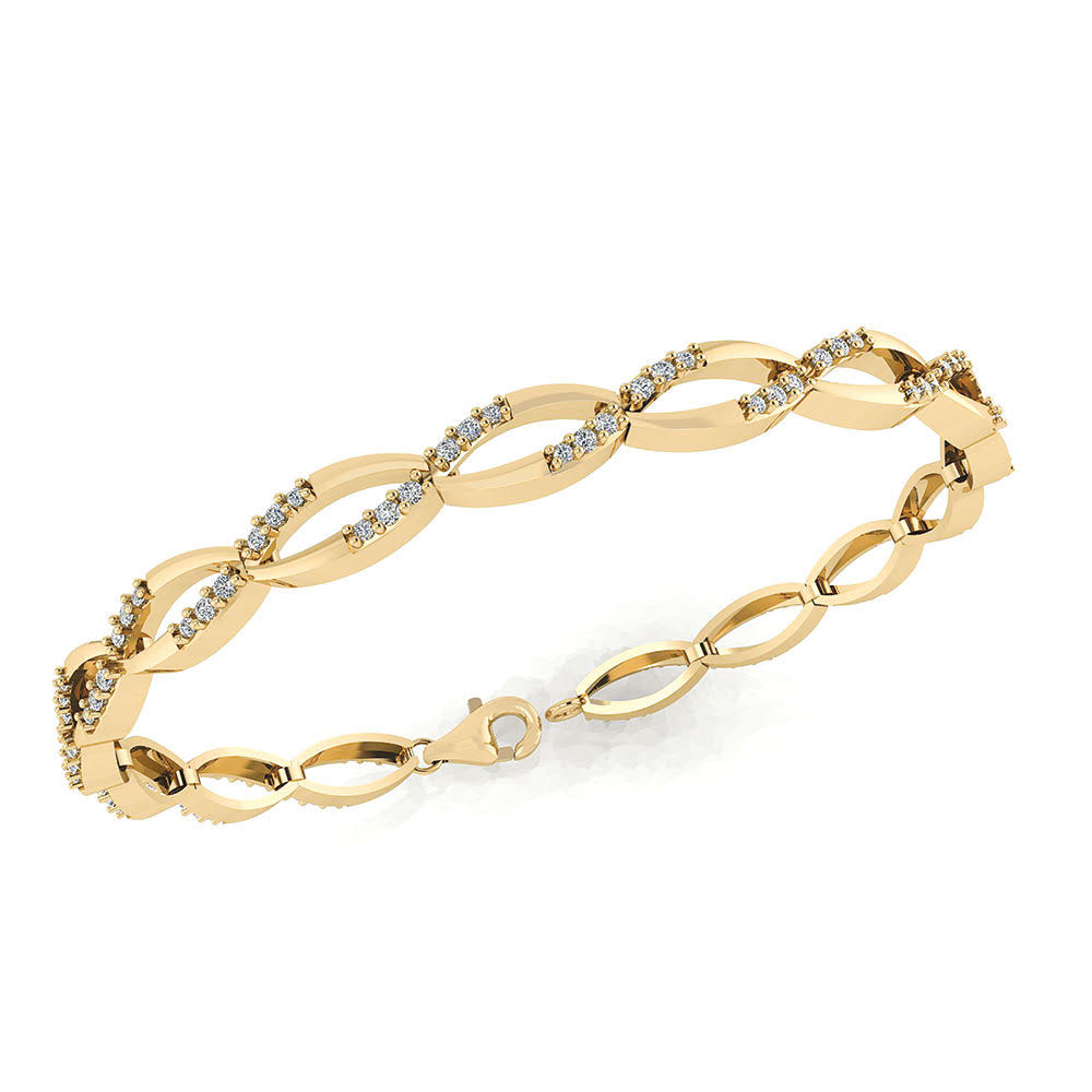 Smykkekæden Forgyldt Sølv Armbånd DML0171FG