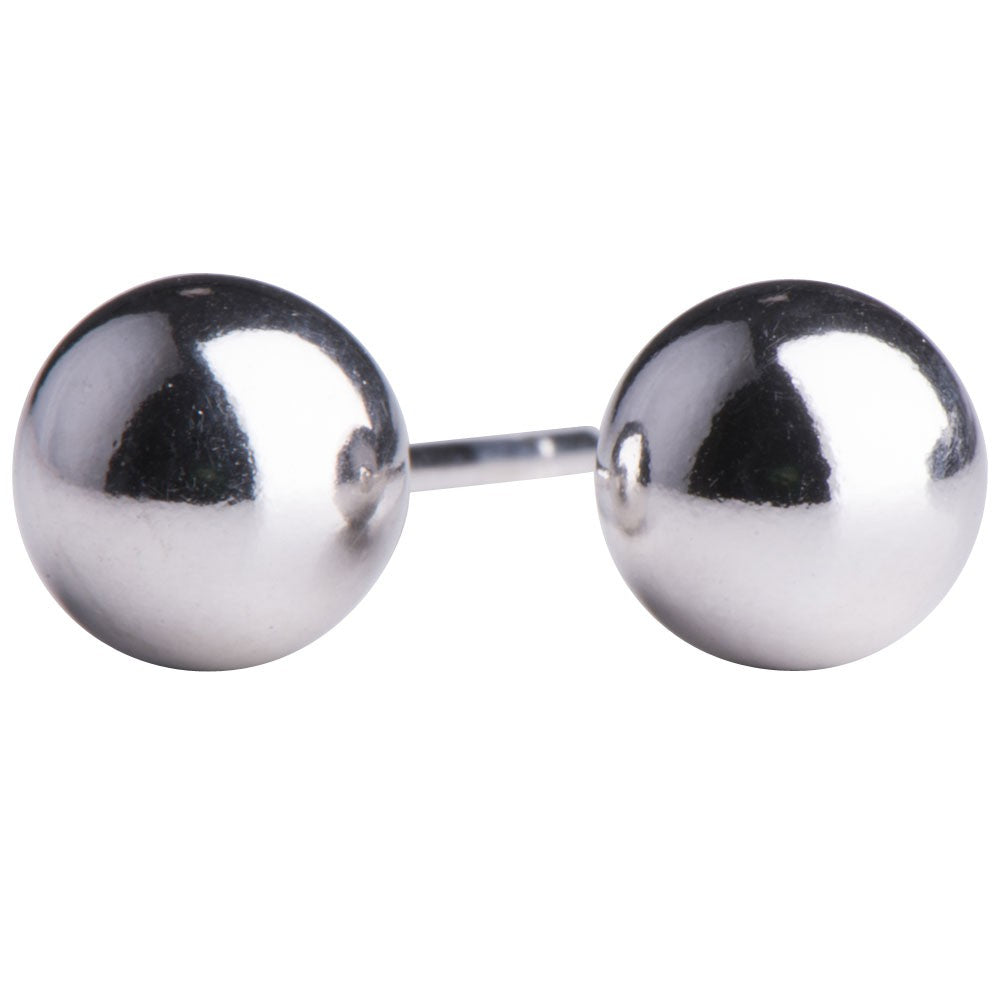 RHOD. SØLVØRESTIKKER KUGLE 7MM