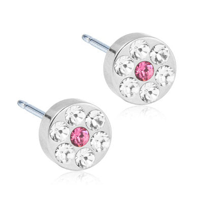 BLOMDAHL ØRESTIK M.ZIR+RØD