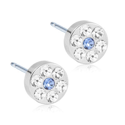 BLOMDAHL ØRESTIK M.ZIR+BLÅ