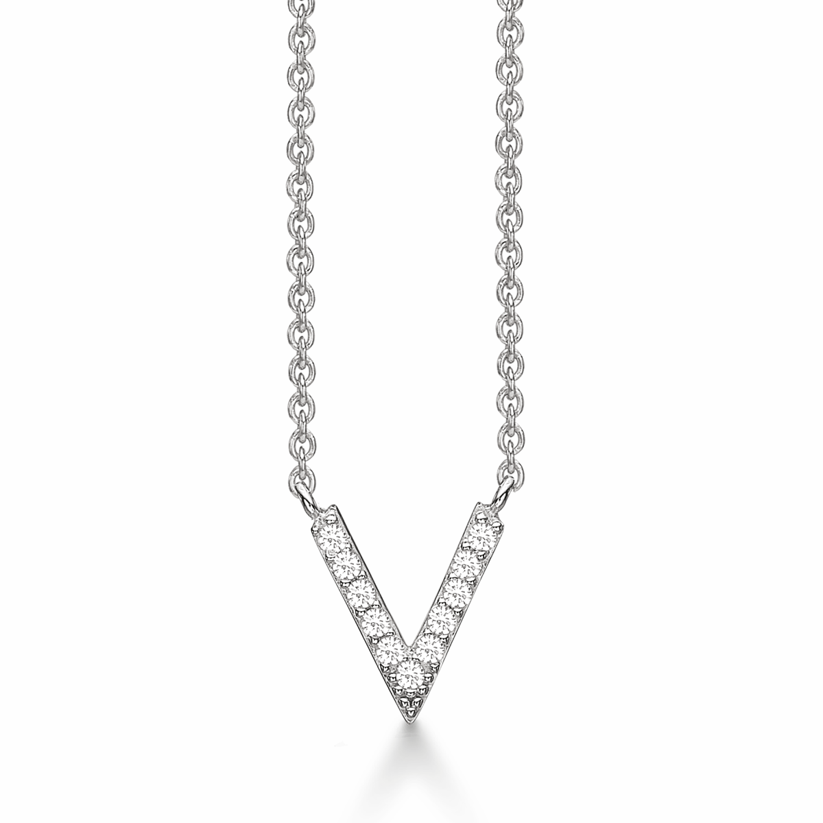 SØLV COLLIER V M.ZIR