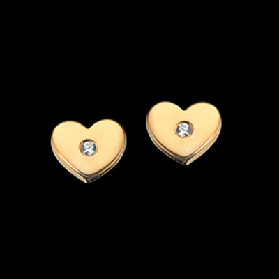 ØREPYNT HJERTE SYN.ZIR. SØLV FG.