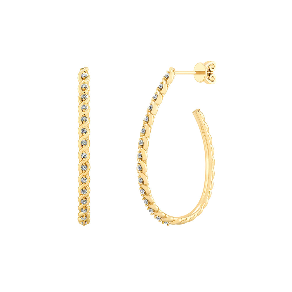 Forgyldt Sølv Øreringe fra Smykkekæden ORSB006FG