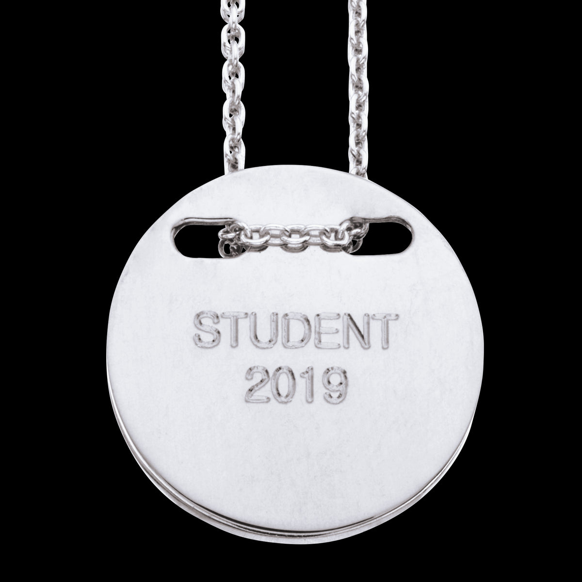 VEDHÆNG STUDENT 17 MM SØLV RH. M/KÆDE