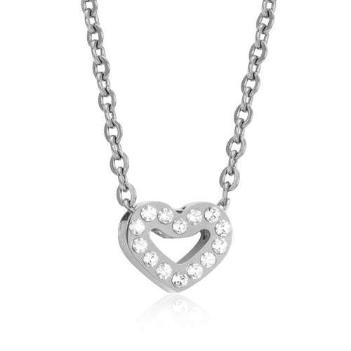 S BRILLIANCE HEART HOLLOW 8 MM, CRYSTAL