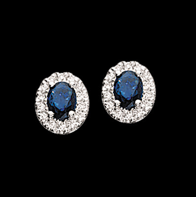 DIANA ØREPYNT ROSET 0,11 H-W/SI-SAFIR 14 KT