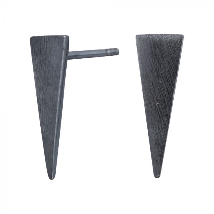 SØLV/OX ØRESTIK M.TREKANT