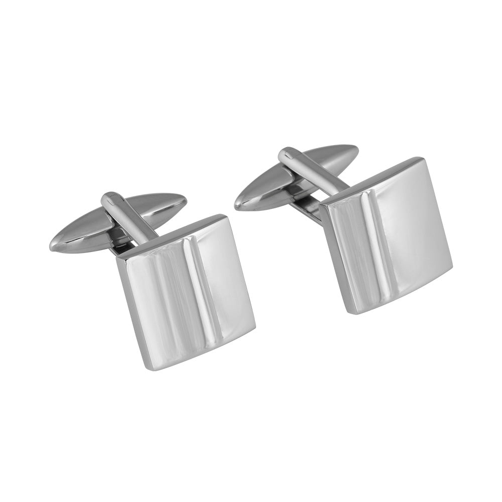 RUSTFRI STÅL MANCHETKNAPPER BLANK