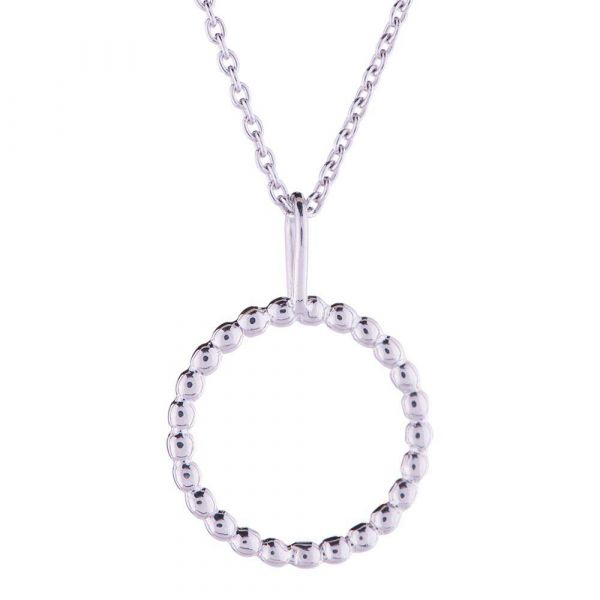 Nordahl Andersen Halskæde i Rhodineret Sølv 825558