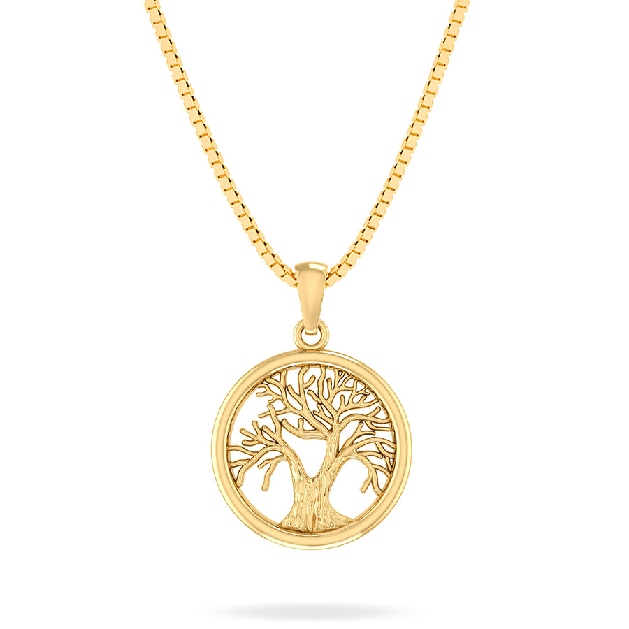 SØLV/FG HALSKÆDE TREE OF LIFE