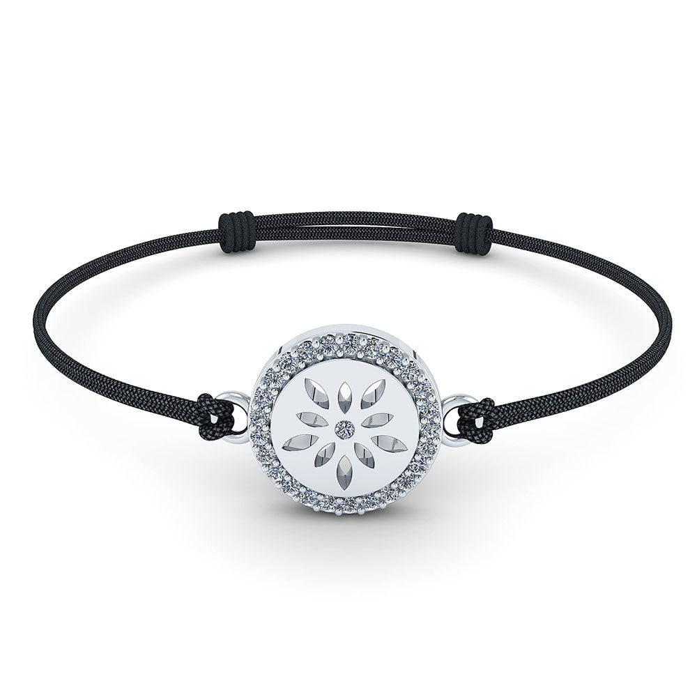 Smykkekæden Blomst Armbånd med Sølvvedhæng ORSL007S