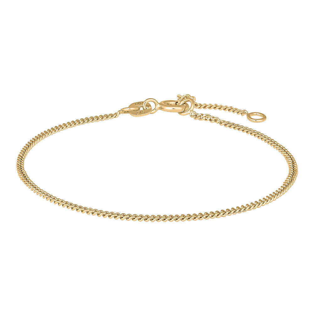 Siersbøl Guldarmbånd Flad Panser 80560020300