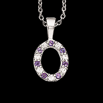 SØLV VEDH.OVAL SY.ZIR M.KÆDE