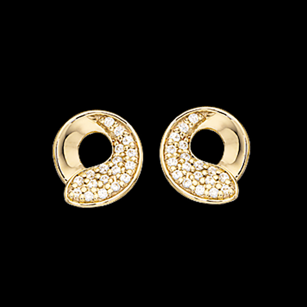 ØREPYNT SYN. CUBIC ZIR. 8 KT.