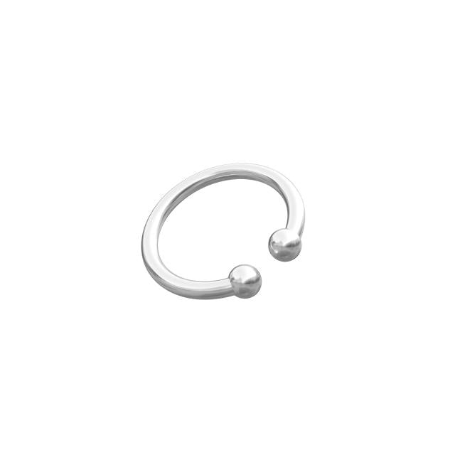 RHOD. SØLVEARCUFF PIERCE52 1 STK.