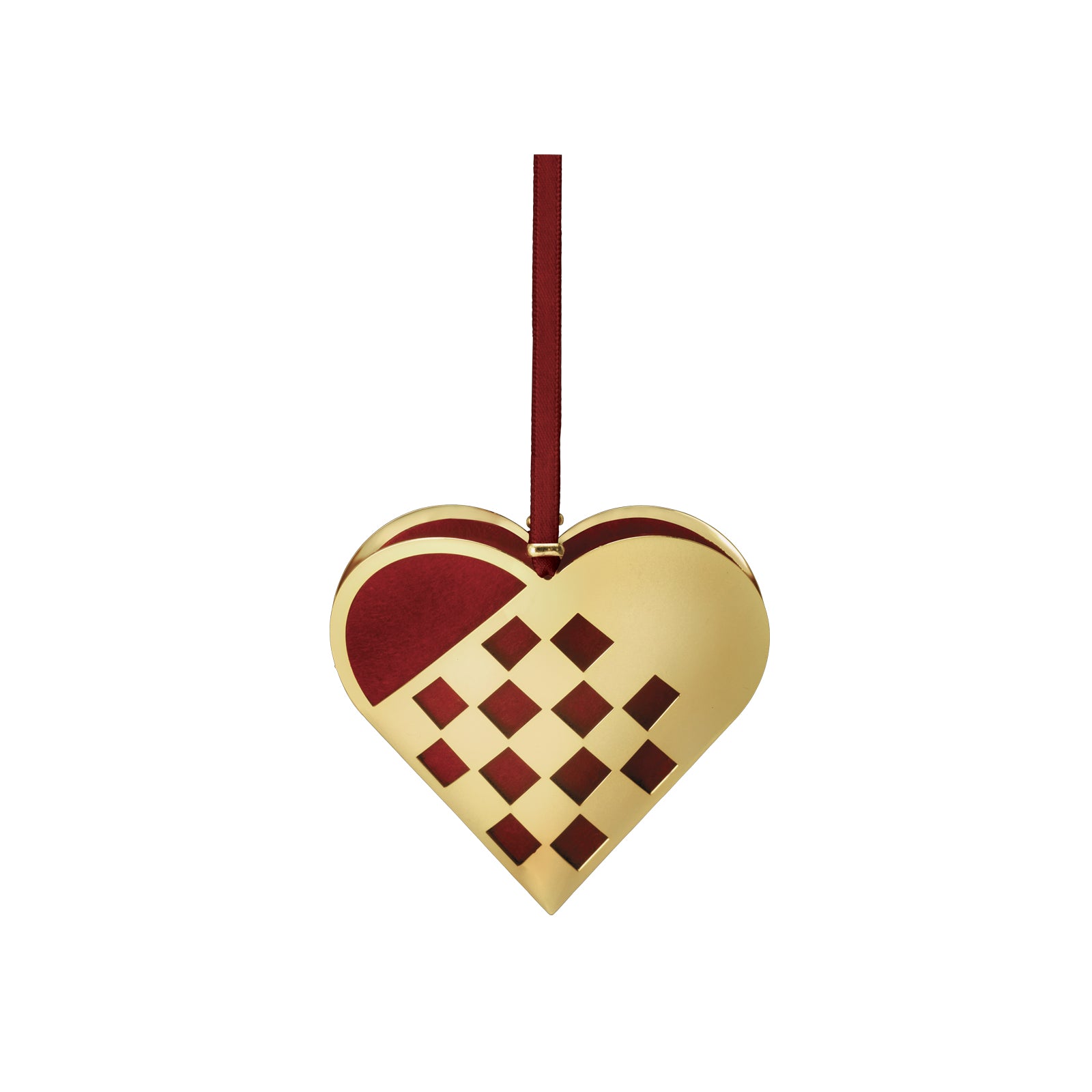H. C. Andersen Julehjerte Forgyldt Miniature XS 98862722000