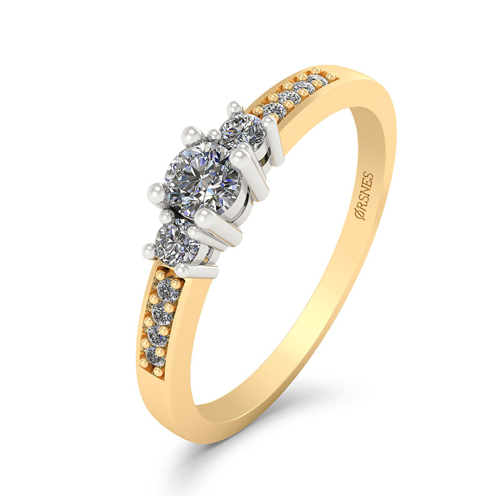 14KT.RING R/H 0,19 W.SI