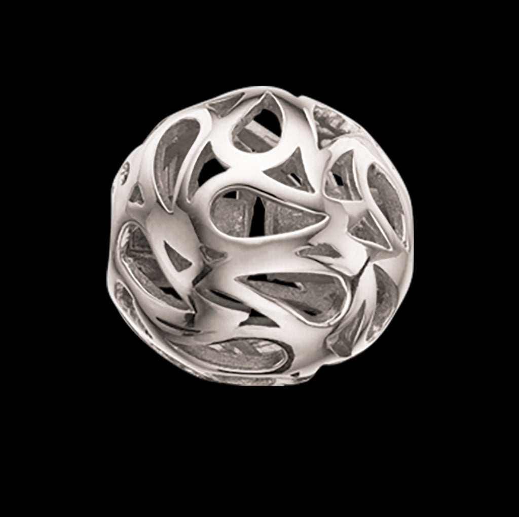 CLOSE2ME PERLELÅS ÅBEN DRÅBER 15 MM SØLV RH.