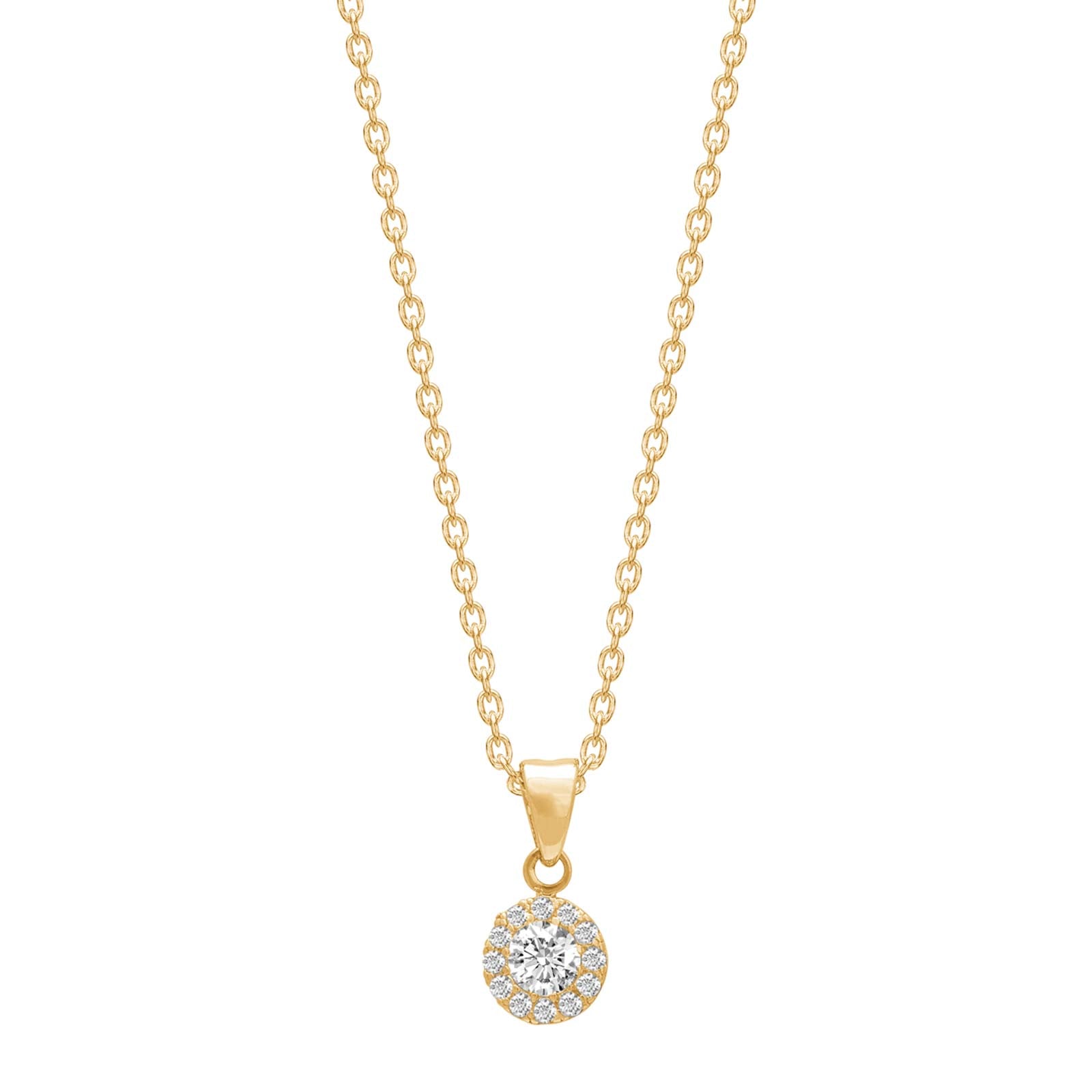 8KT. GULDVEDHÆNG RUNDT M/CZ OG FORG. KÆDE