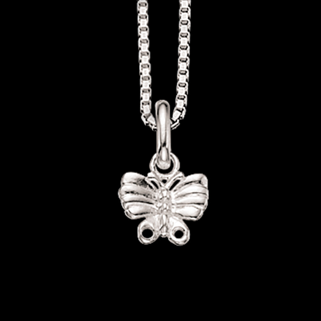 VEDHÆNG SOMMERFUGL SØLV M/KÆDE