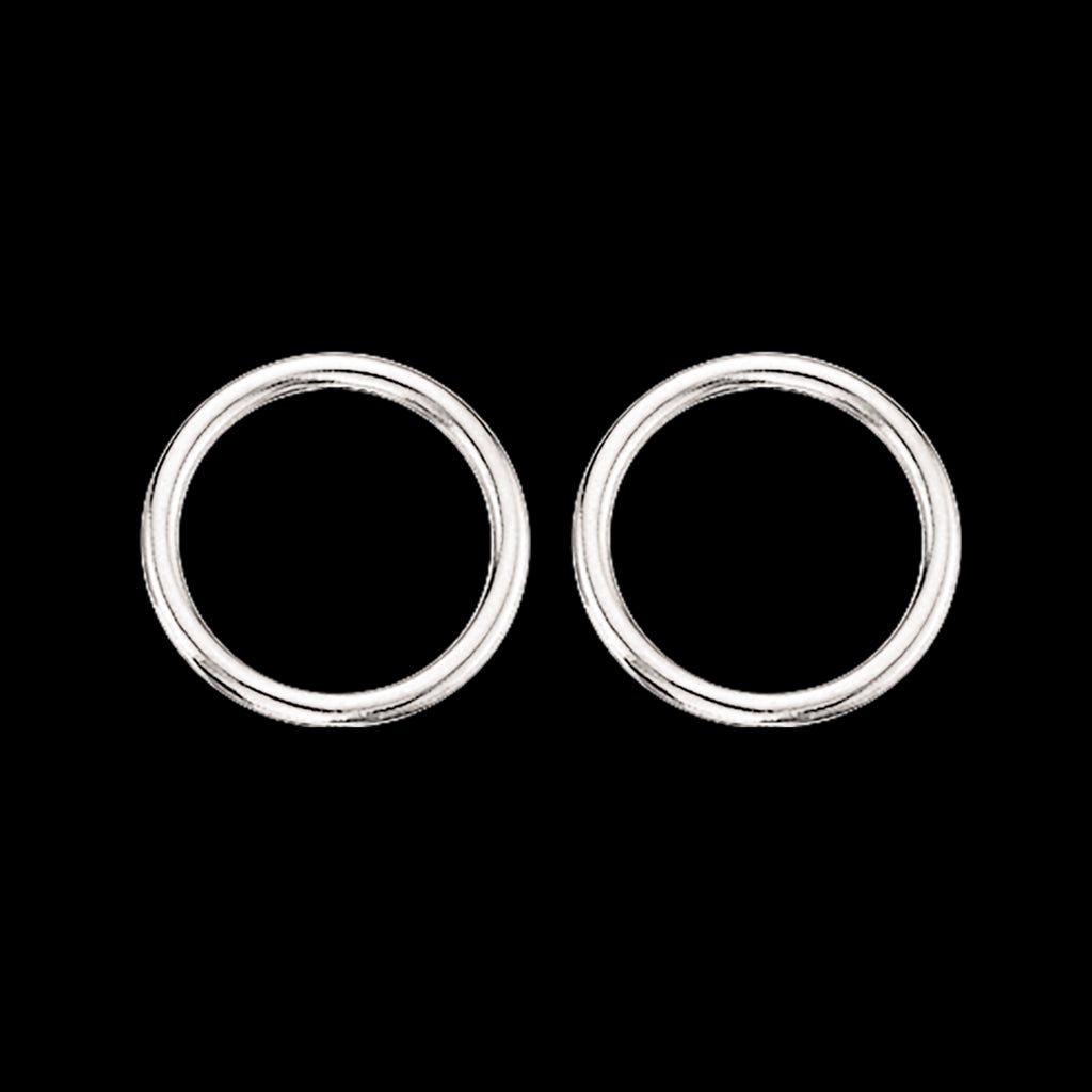 ØREPYNT CIRKEL 15 MM. SØLV