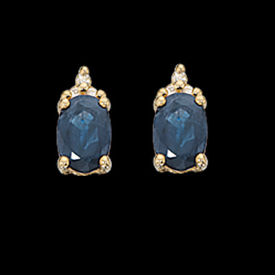 ØREPYNT SAFIR/0,04 H-W/SI 14 KT.