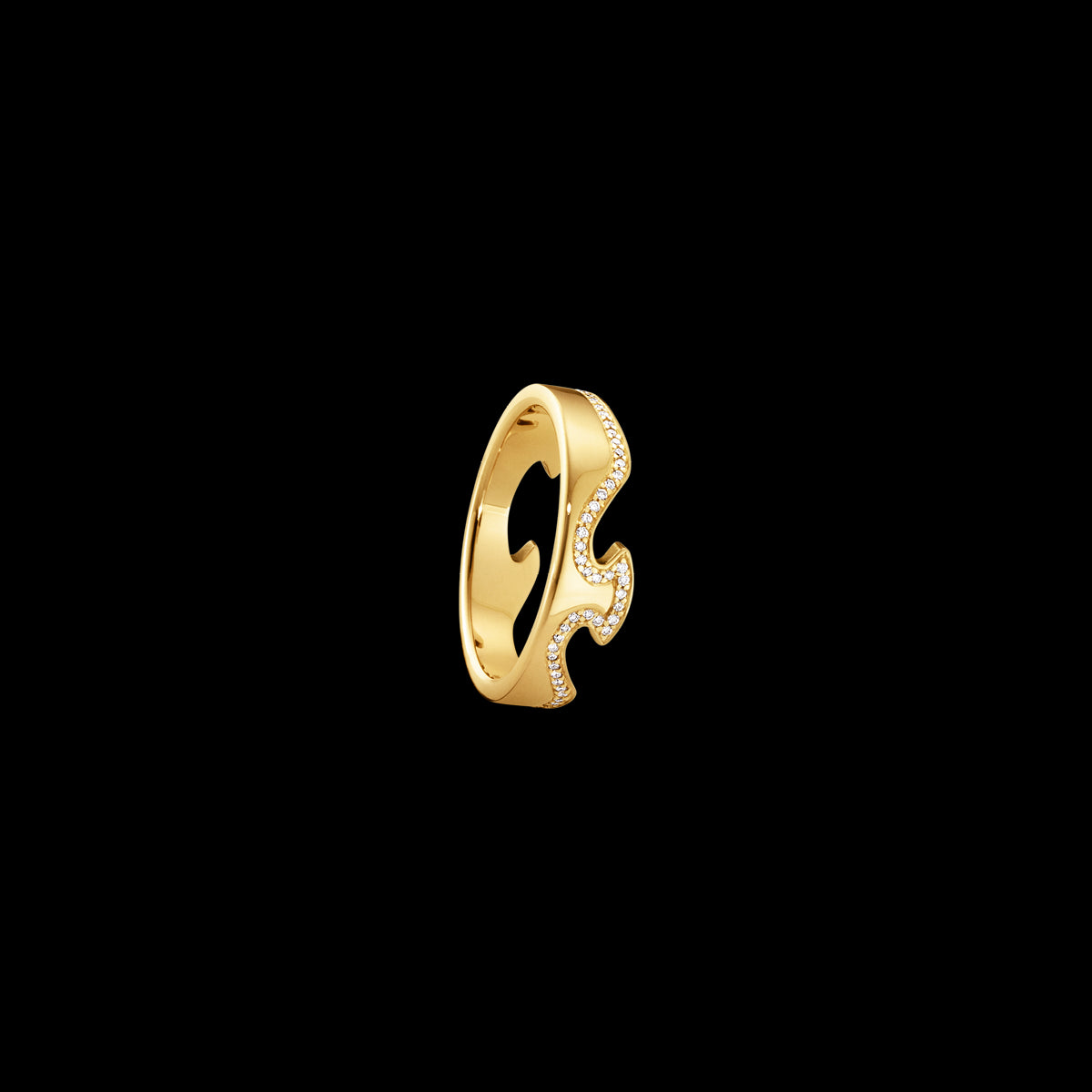 FUSION END RING 1371 YG DIAMOND 0.15 CT 48