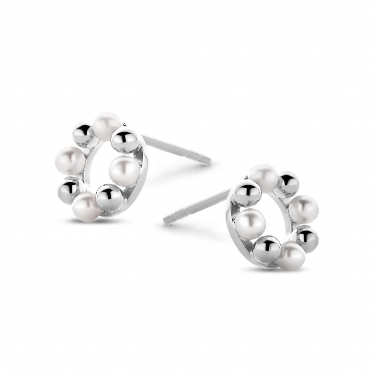 Spirit Icons Gem Pearl Sterling Sølv Ørestikker med Perler