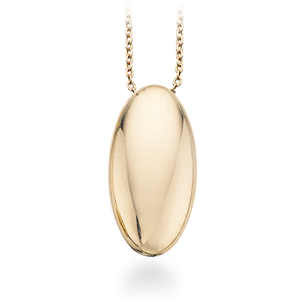 VEDHÆNG OVAL 8 KT. M/SØLVKÆDE