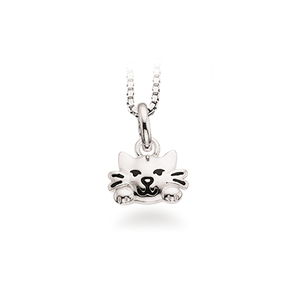 VEDHÆNG KAT SØLV M/KÆDE