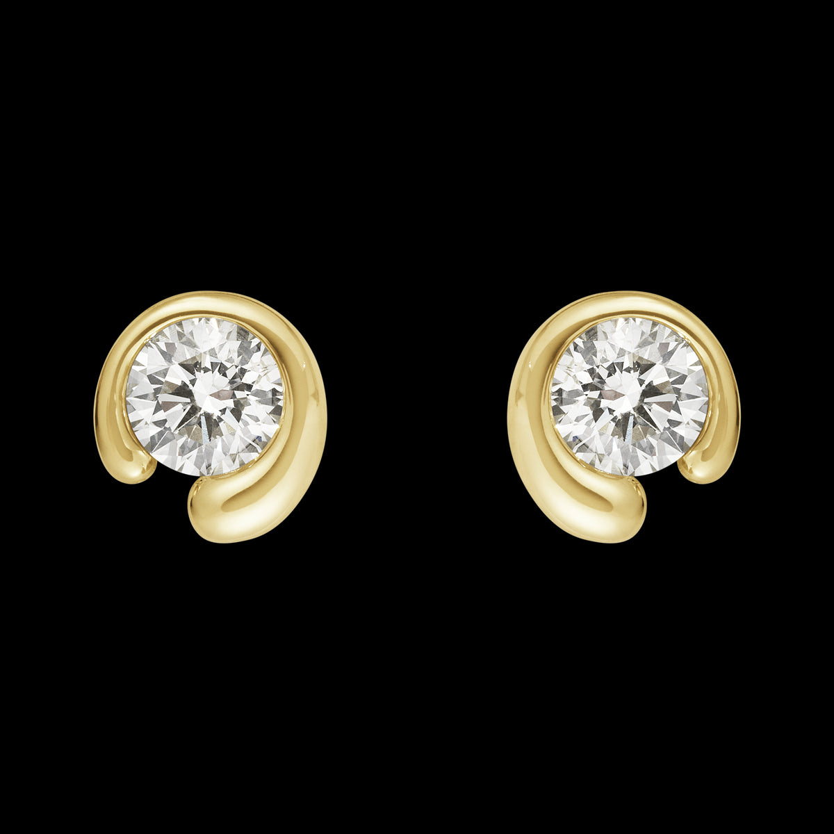 G.J.18KT.ØRERING 0,40CT MERCY SOLITAIRE