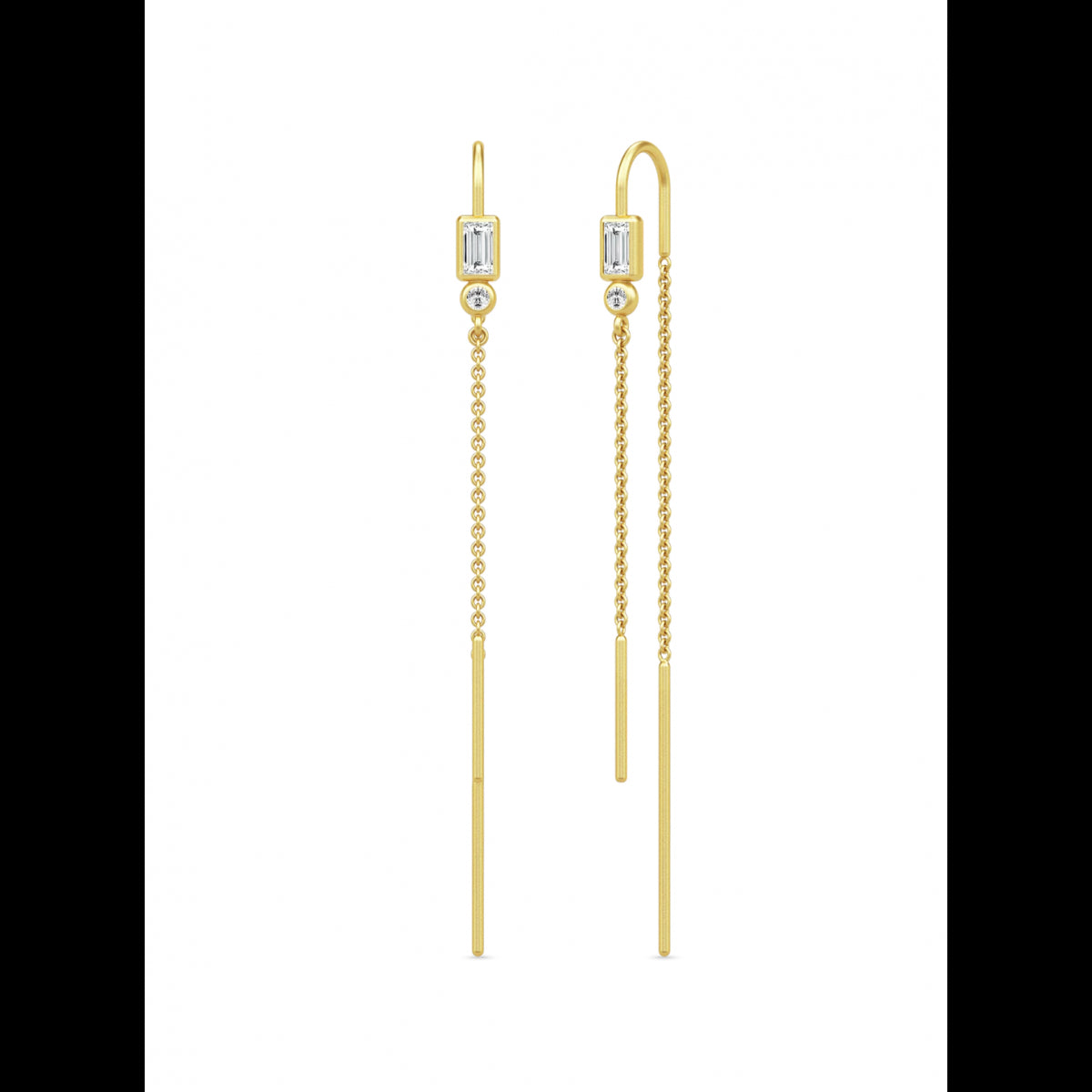 SØLV/FG ØRERING KÆDE SOPHIA