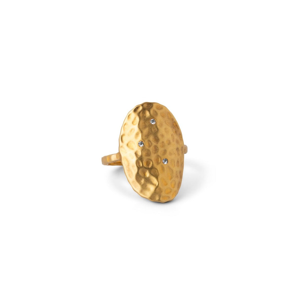 Enamel Zola Ring i Forgyldt Sølv R59GM