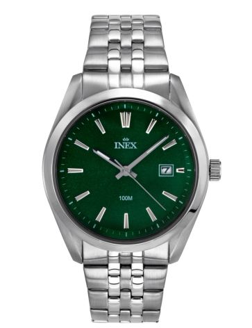 INEX HERRE STÅL 10 ATM M DATO LÆNKE